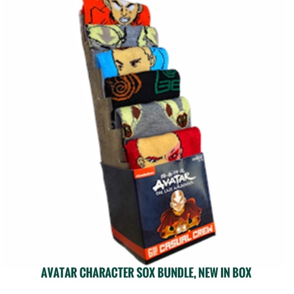Nickelodeon Other - AVATAR Characters Sox Bundle, New, 6 pair